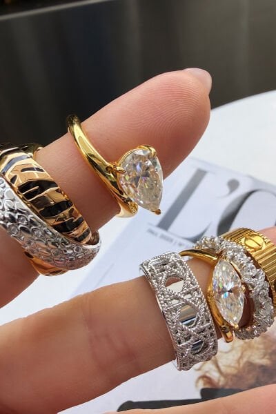 İthal Mozanit Yüzük