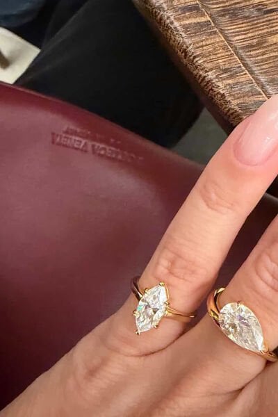 İthal Mozanit Serçe Parmak Yüzük