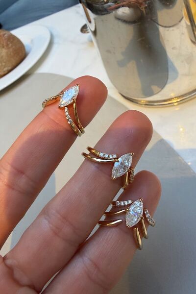 Mozanit İthal Yüzük