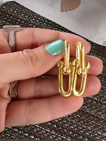 Büyük Tif Küpe(925 ayar gümüş)