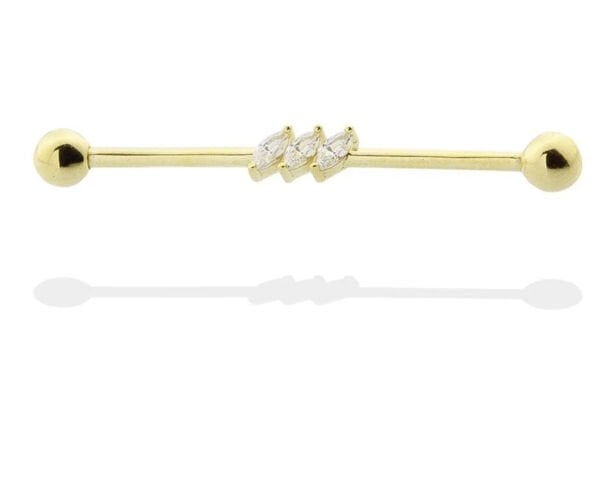 Köprü Piercing 14k gold