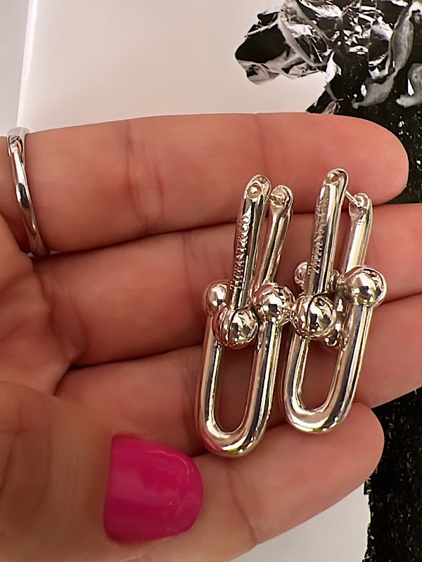 Büyük Tif Küpe(925 ayar gümüş)