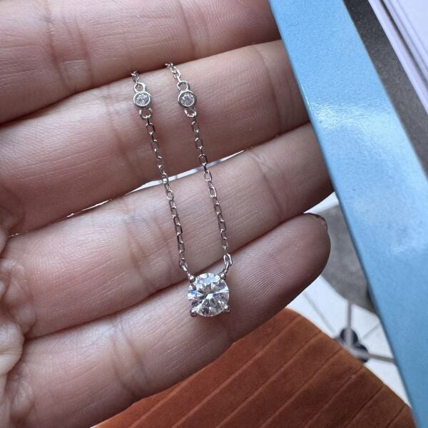İthal Mozanit Kolye 0.50 ct