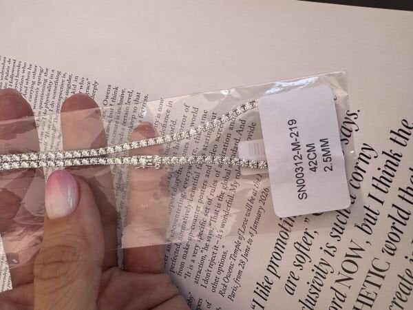 Mozanit Suyolu Kolye (2.5 -3-3.5 mm)