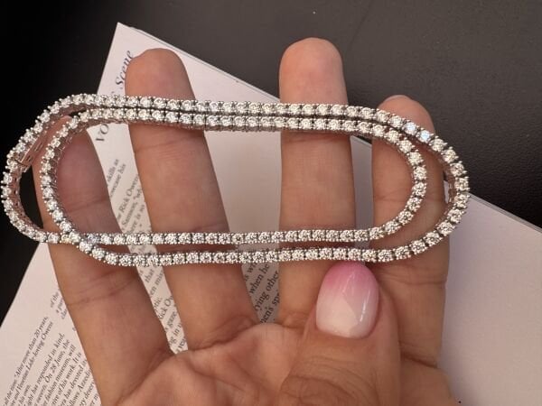 Mozanit Suyolu Kolye (2.5 -3-3.5 mm)