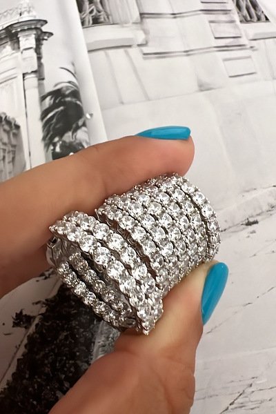 Taşlı İthal Tif Halka Küpe