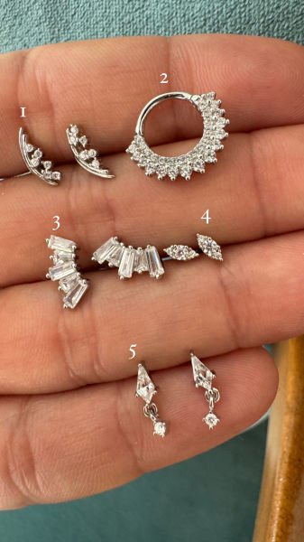 İthal Gümüş Piercing